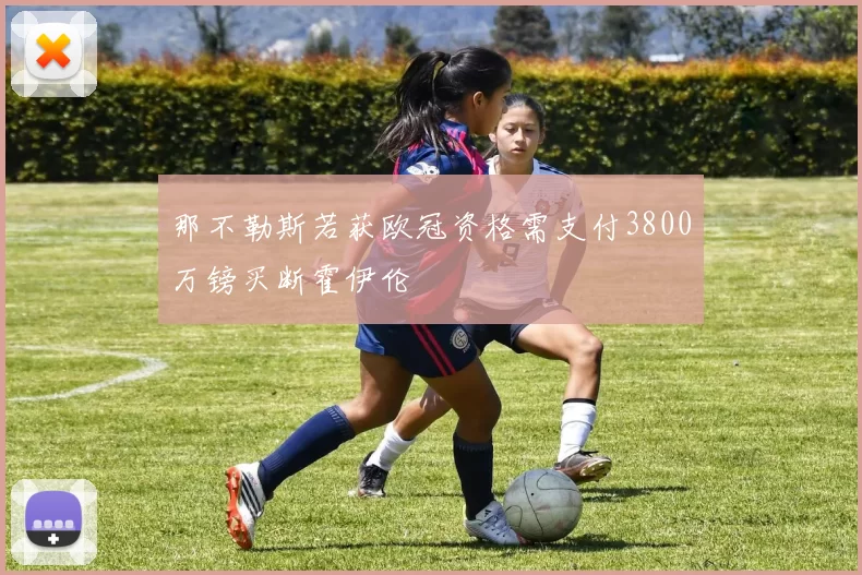 那不勒斯若获欧冠资格需支付3800万镑买断霍伊伦